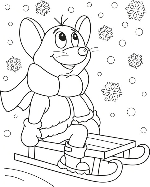 Dibujos para colorear e imprimir Mouse