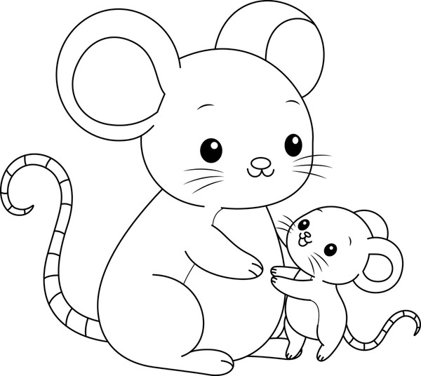 Dibujos para colorear e imprimir Mouse