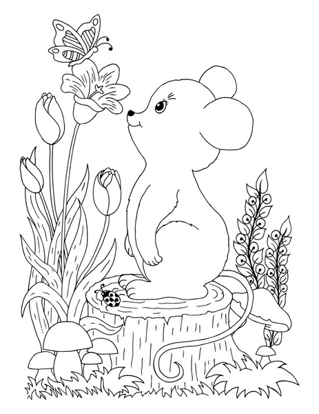 Dibujos para colorear e imprimir Mouse