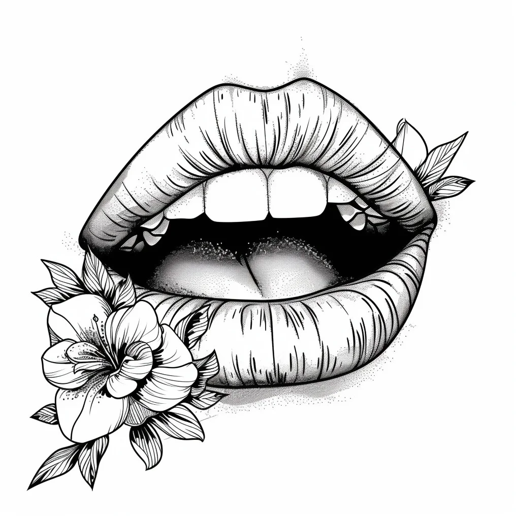 Mouth coloring pages 12