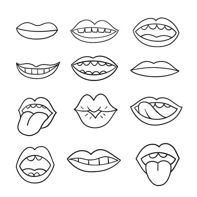 Dibujos para colorear e imprimir Mouth