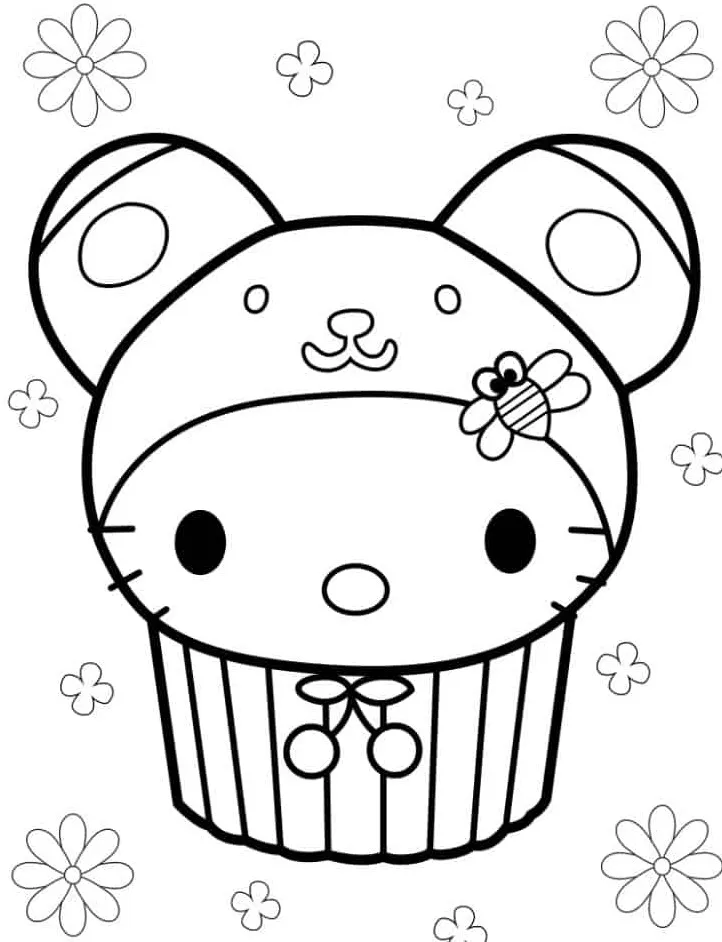 Dibujos para colorear e imprimir Muffin