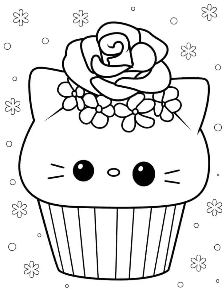 Dibujos para colorear e imprimir Muffin