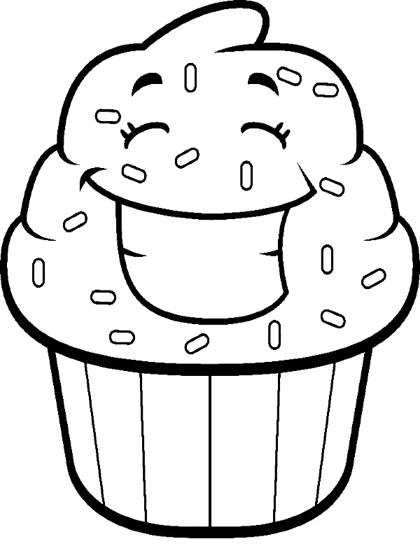 Dibujos para colorear e imprimir Muffin