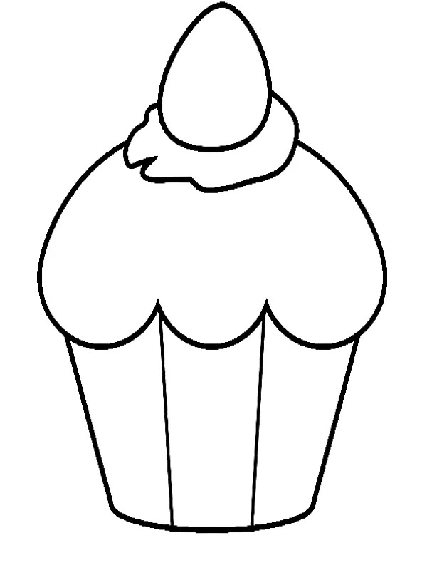 Dibujos para colorear e imprimir Muffin