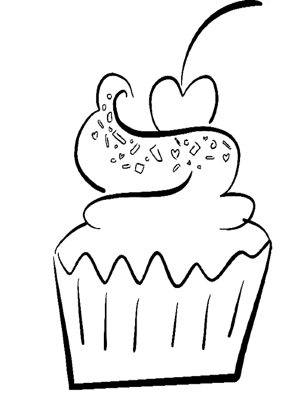 Dibujos para colorear e imprimir Muffin