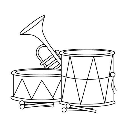 Dibujos para colorear e imprimir Musical Instruments