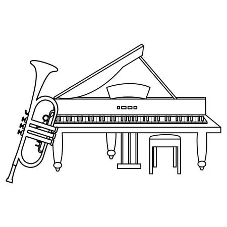 Dibujos para colorear e imprimir Musical Instruments