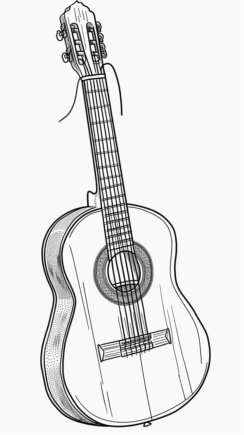 Dibujos para colorear e imprimir Musical Instruments