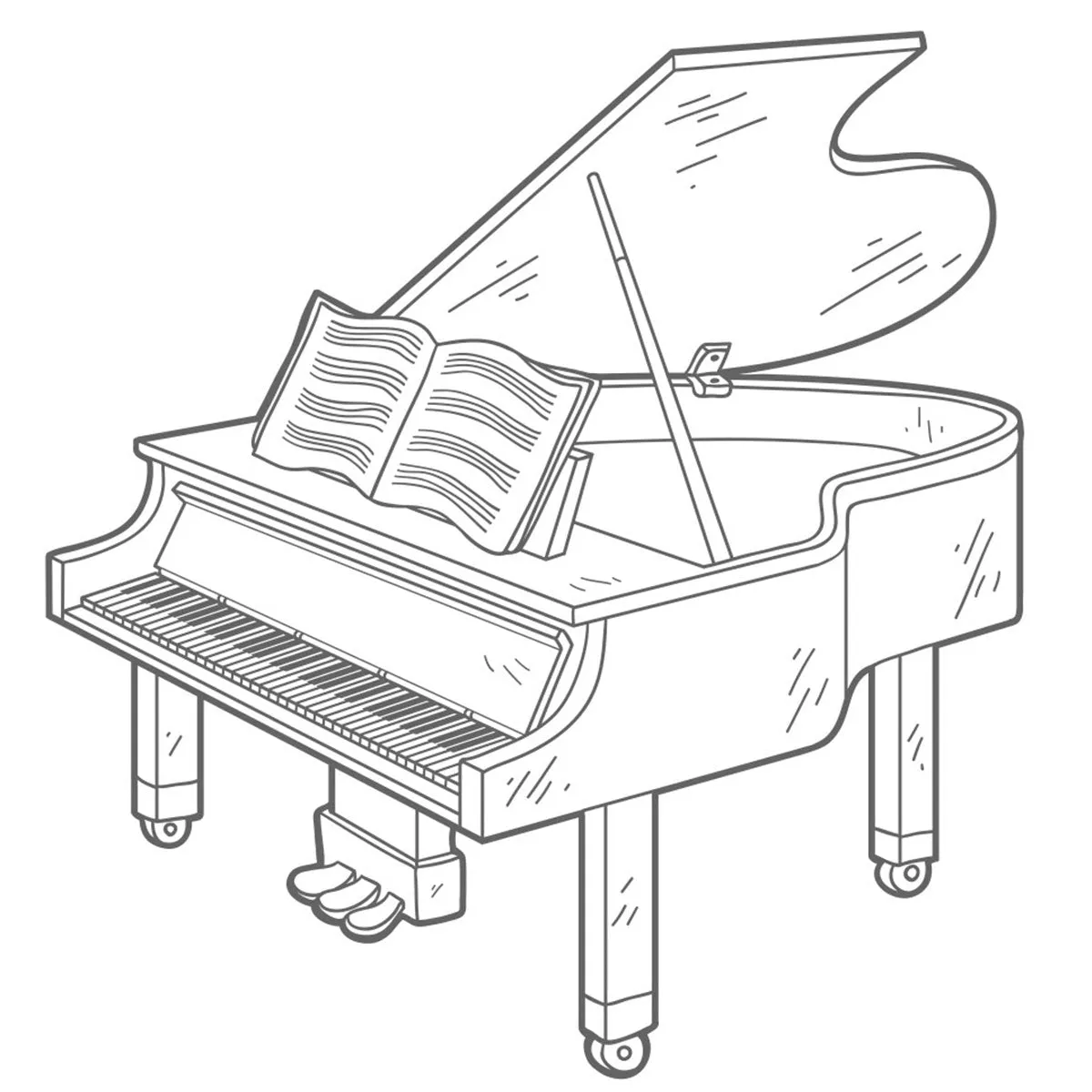 Dibujos para colorear e imprimir Musical Instruments