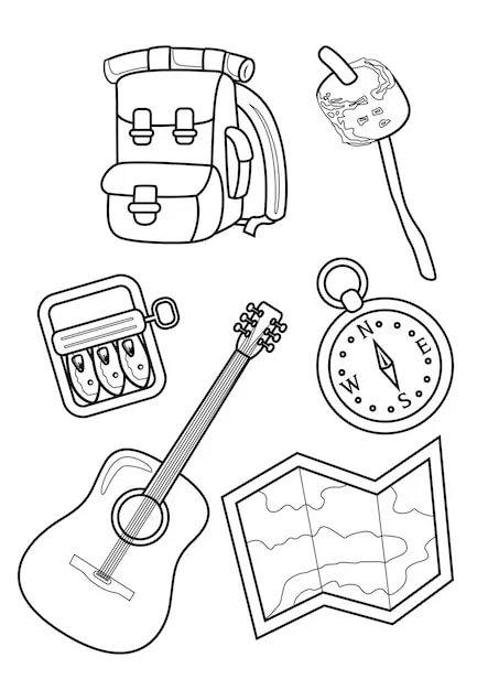 Dibujos para colorear e imprimir Musical Instruments