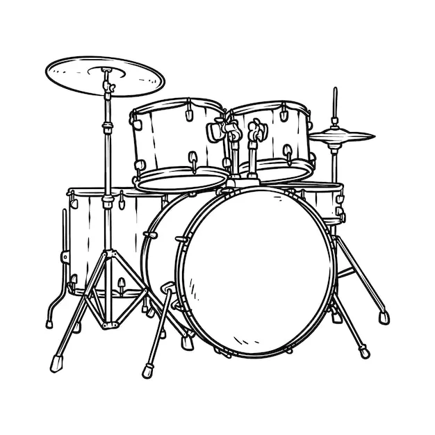 Dibujos para colorear e imprimir Musical Instruments