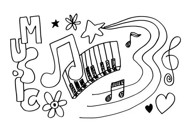 Dibujos para colorear e imprimir Musical Instruments