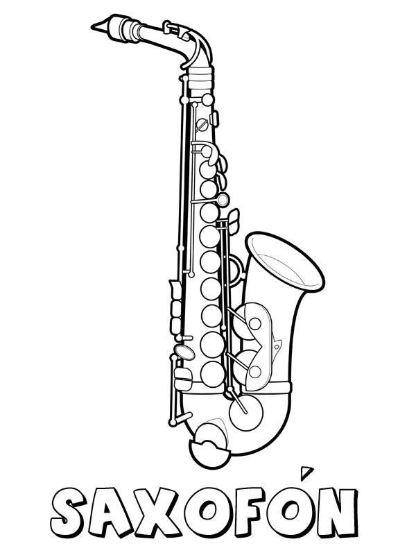 Dibujos para colorear e imprimir Musical Instruments