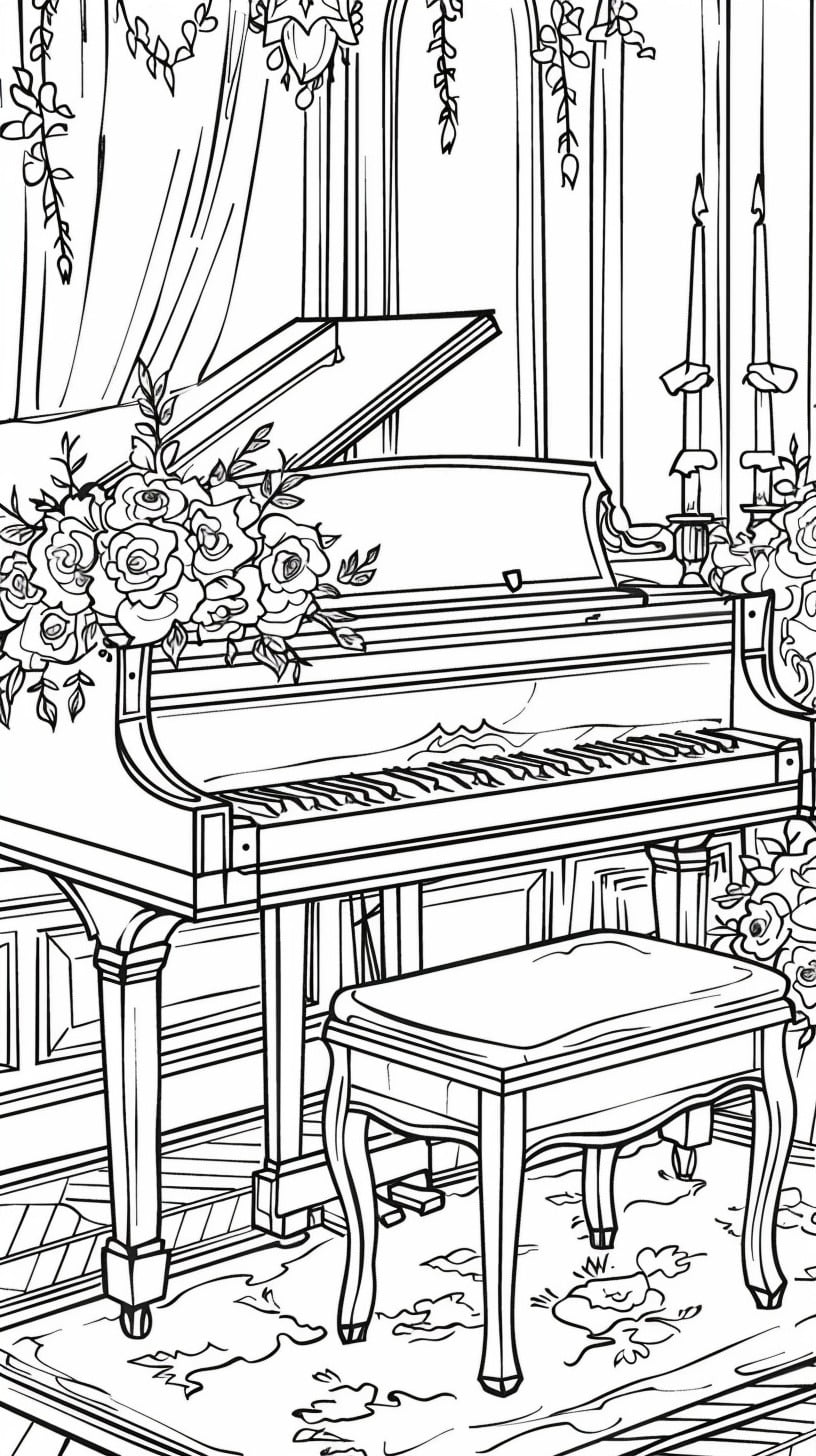 Dibujos para colorear e imprimir Musical Instruments