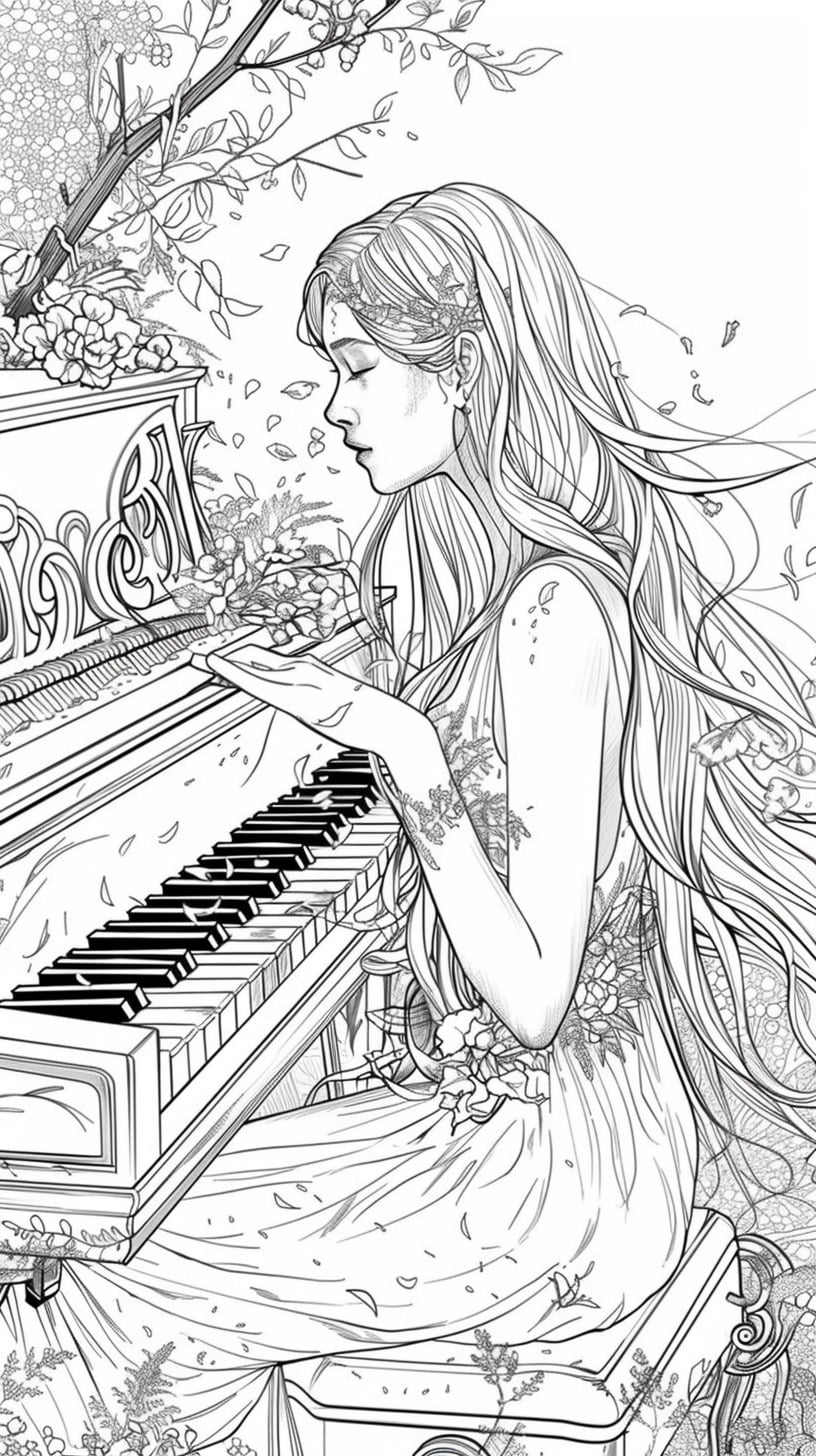 Dibujos para colorear e imprimir Musical Instruments