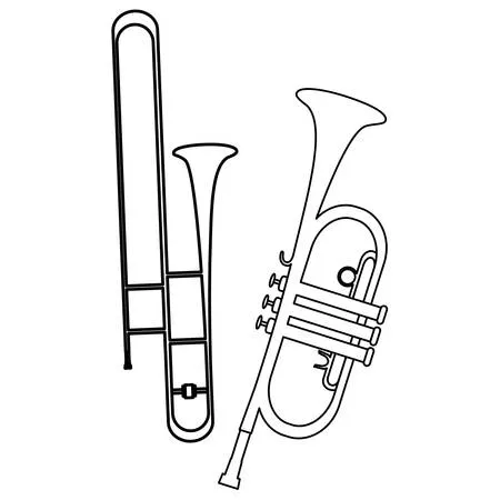 Dibujos para colorear e imprimir Musical Instruments