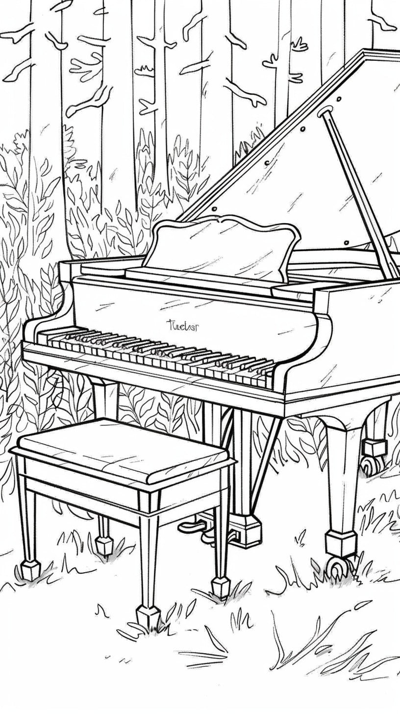 Dibujos para colorear e imprimir Musical Instruments