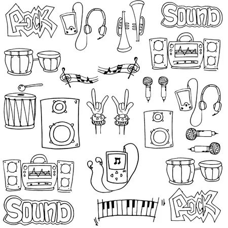 Dibujos para colorear e imprimir Musical Instruments