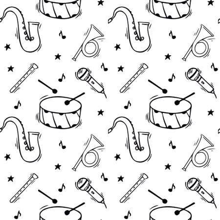 Dibujos para colorear e imprimir Musical Instruments