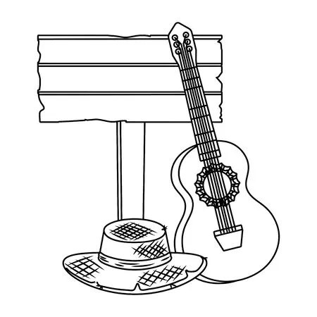 Dibujos para colorear e imprimir Musical Instruments