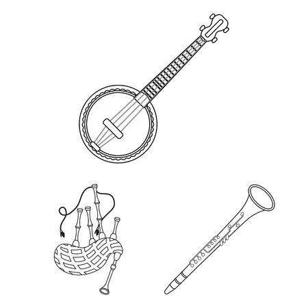 Dibujos para colorear e imprimir Musical Instruments