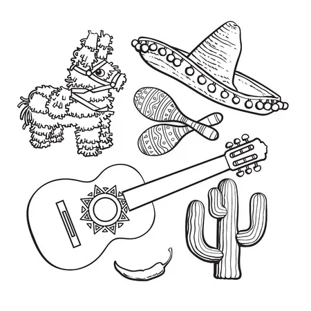 Dibujos para colorear e imprimir Musical Instruments