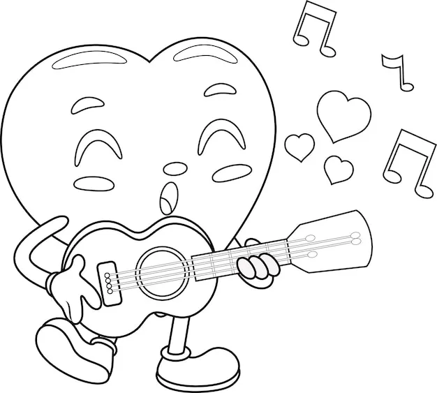 Dibujos para colorear e imprimir Musical Instruments