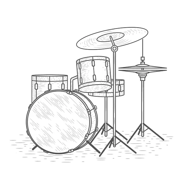 Dibujos para colorear e imprimir Musical Instruments