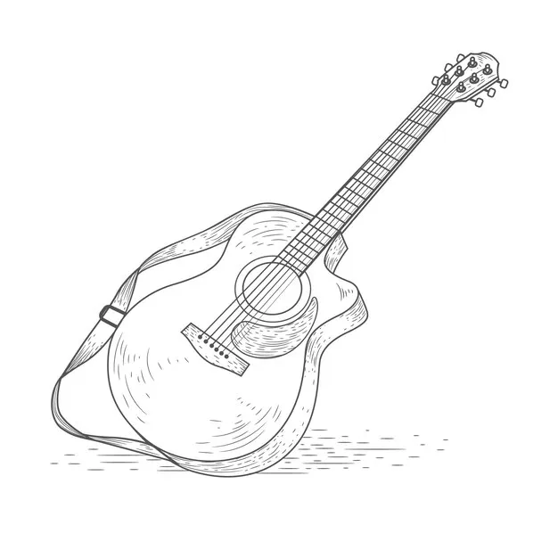 Dibujos para colorear e imprimir Musical Instruments