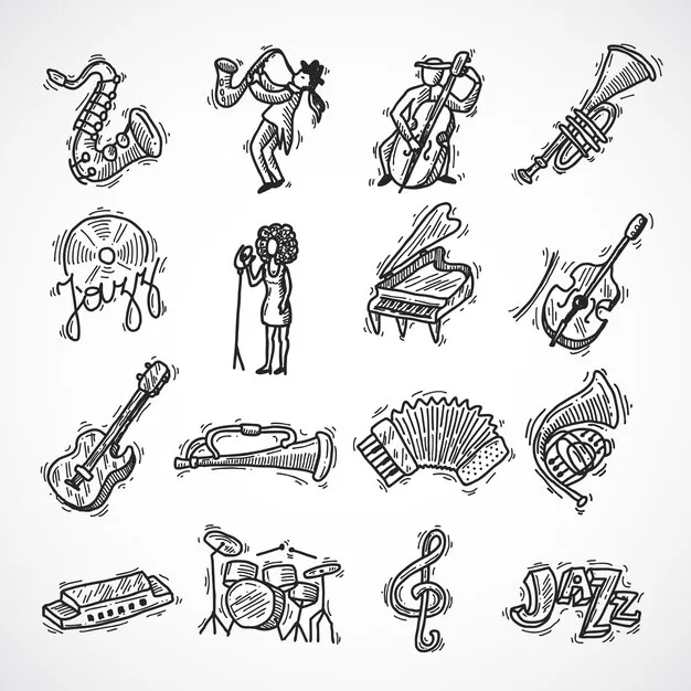 Dibujos para colorear e imprimir Musical Instruments