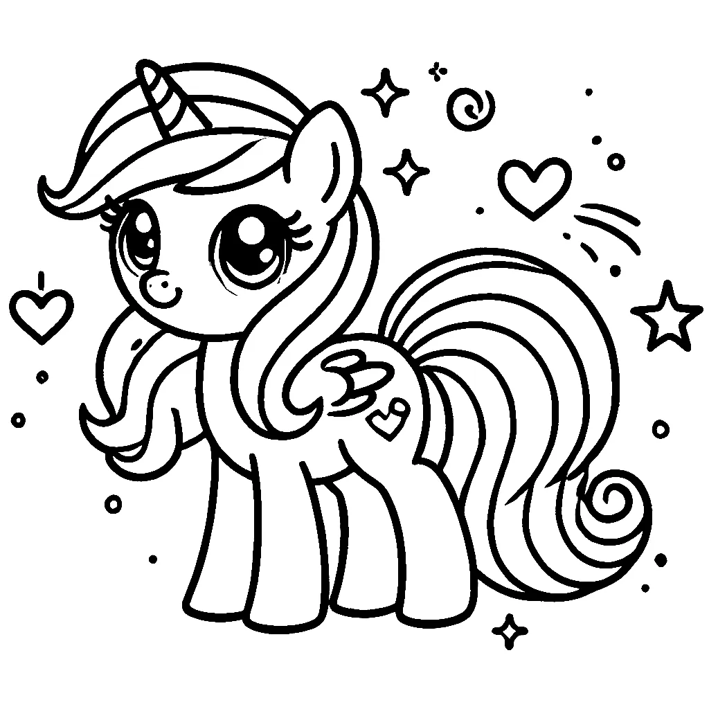 Dibujos para colorear e imprimir My Little Pony