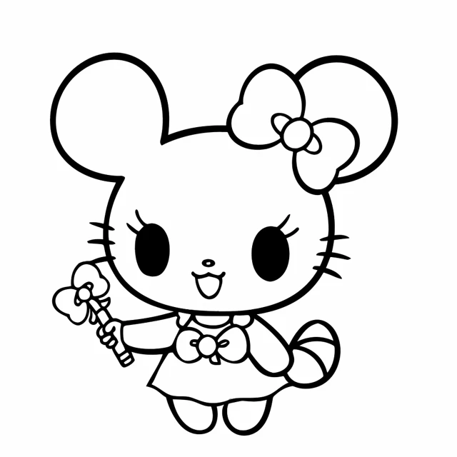 My Melody coloring pages 12