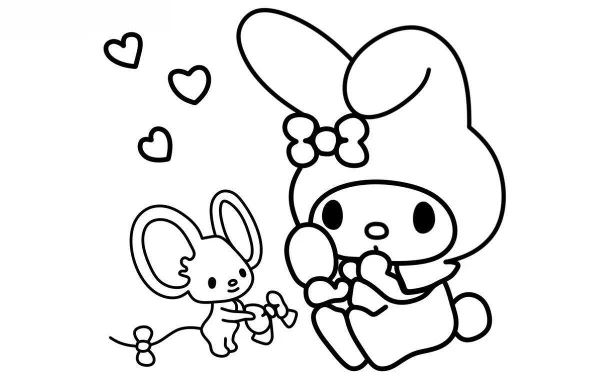 Dibujos para colorear e imprimir My Melody