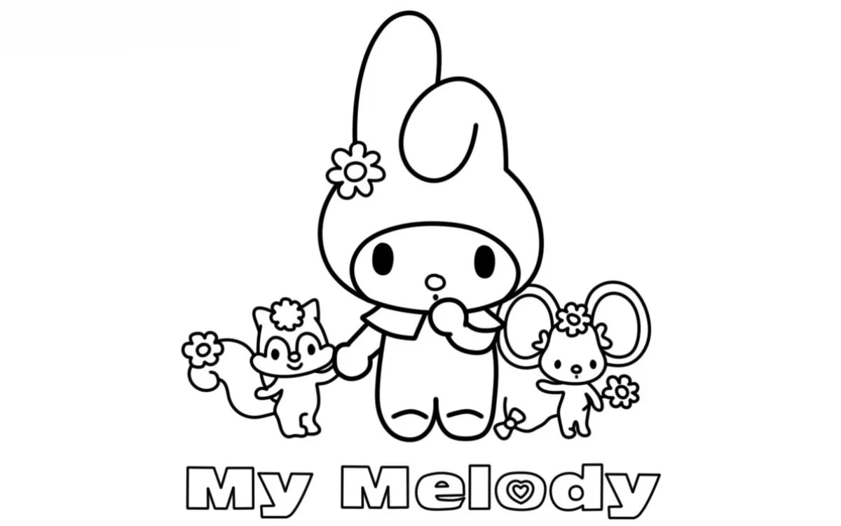 Dibujos para colorear e imprimir My Melody