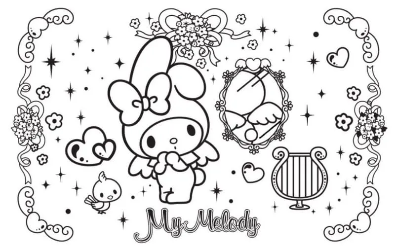 Dibujos para colorear e imprimir My Melody