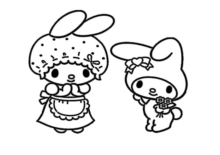 Dibujos para colorear e imprimir My Melody