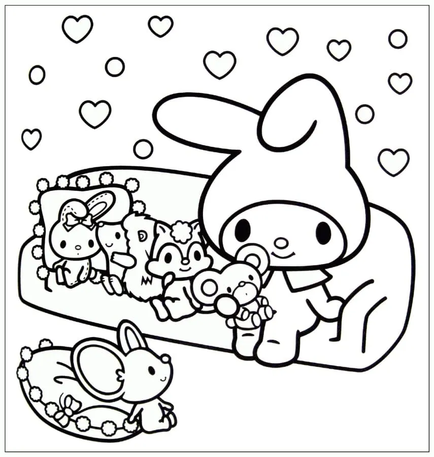 Dibujos para colorear e imprimir My Melody