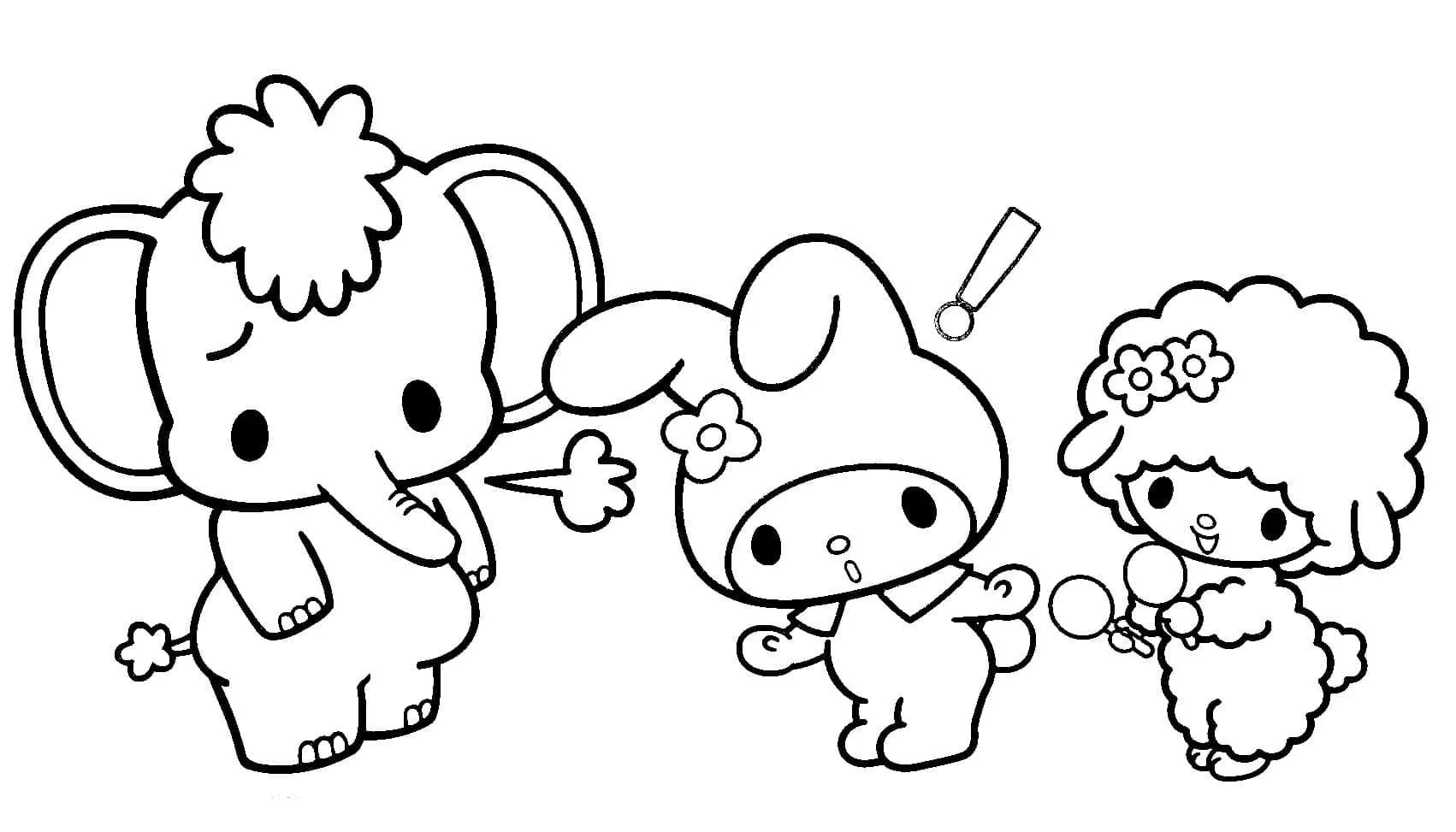 Dibujos para colorear e imprimir My Melody