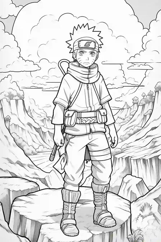 Dibujos para colorear e imprimir Naruto