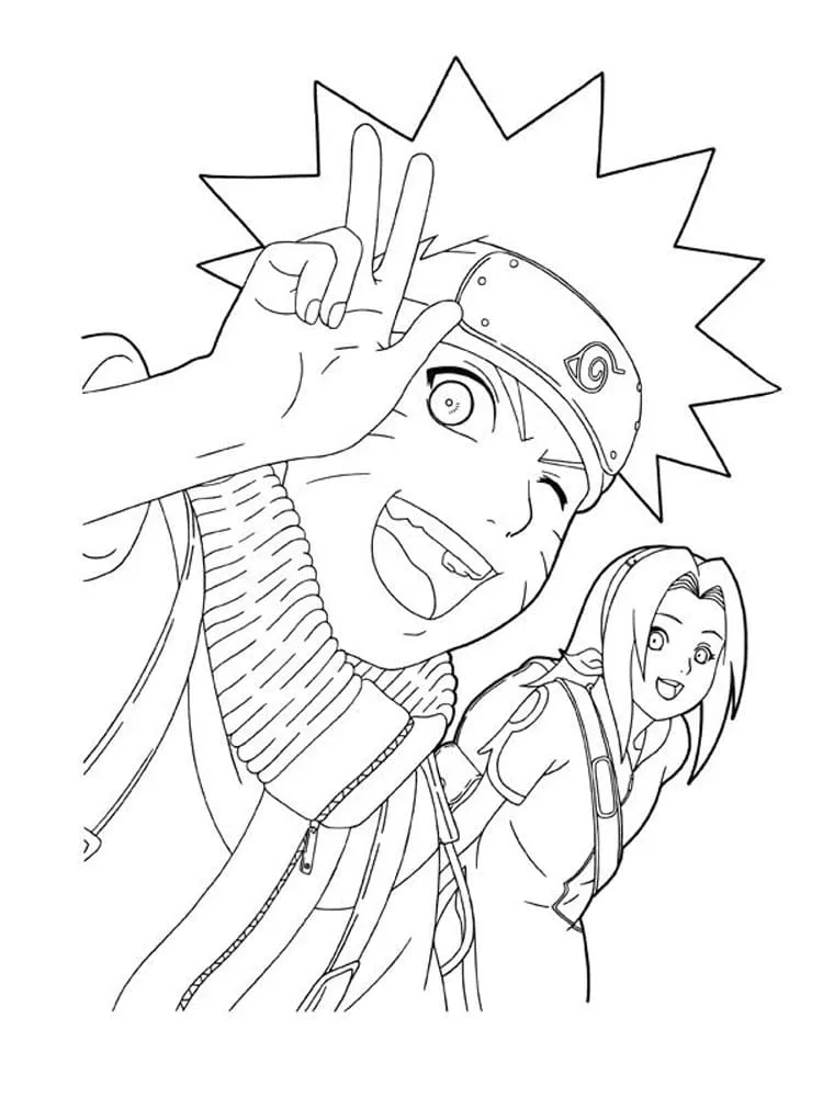 Dibujos para colorear e imprimir Naruto