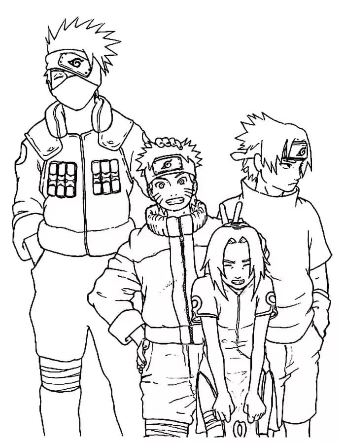 Dibujos para colorear e imprimir Naruto