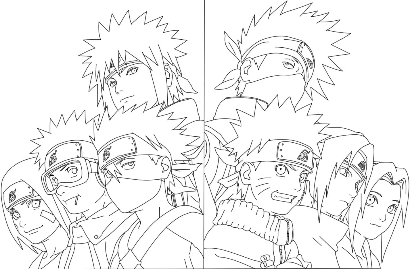 Dibujos para colorear e imprimir Naruto