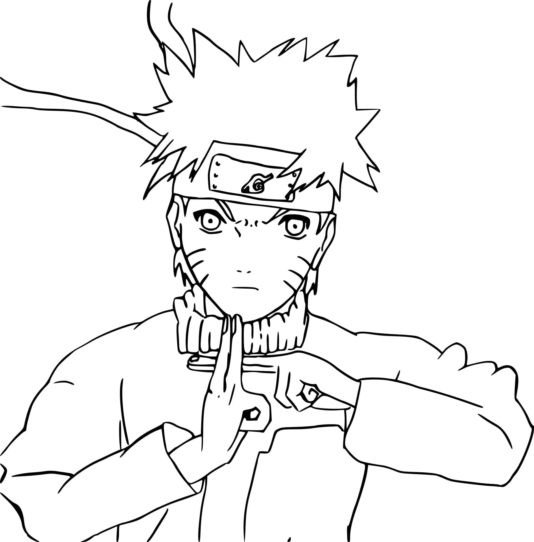 Dibujos para colorear e imprimir Naruto