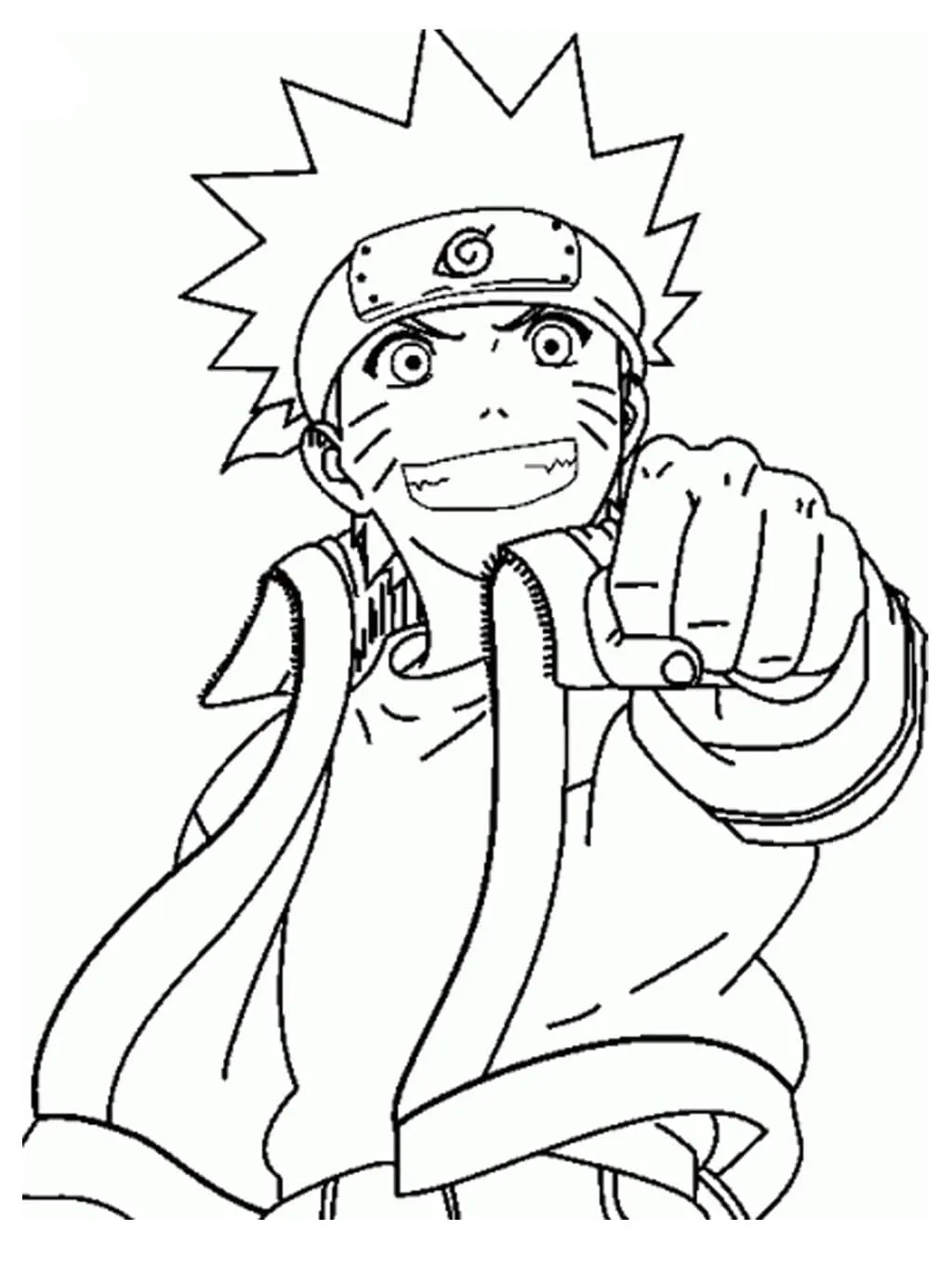 Dibujos para colorear e imprimir Naruto