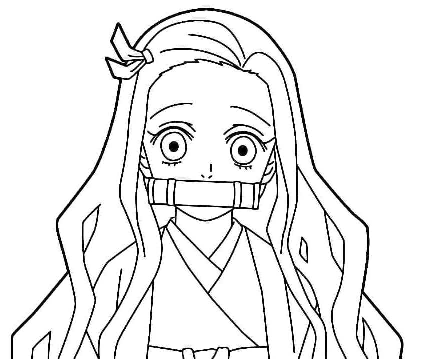 Dibujos para colorear e imprimir Nezuko