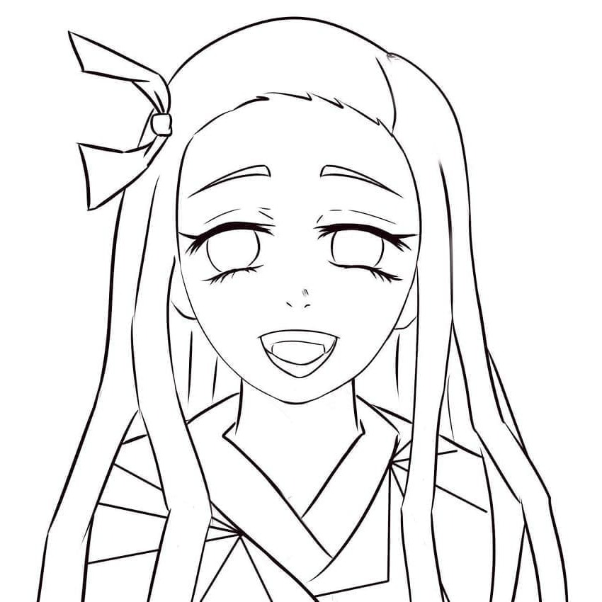 Dibujos para colorear e imprimir Nezuko