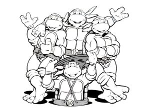 Ninja Turtles coloring pages 4