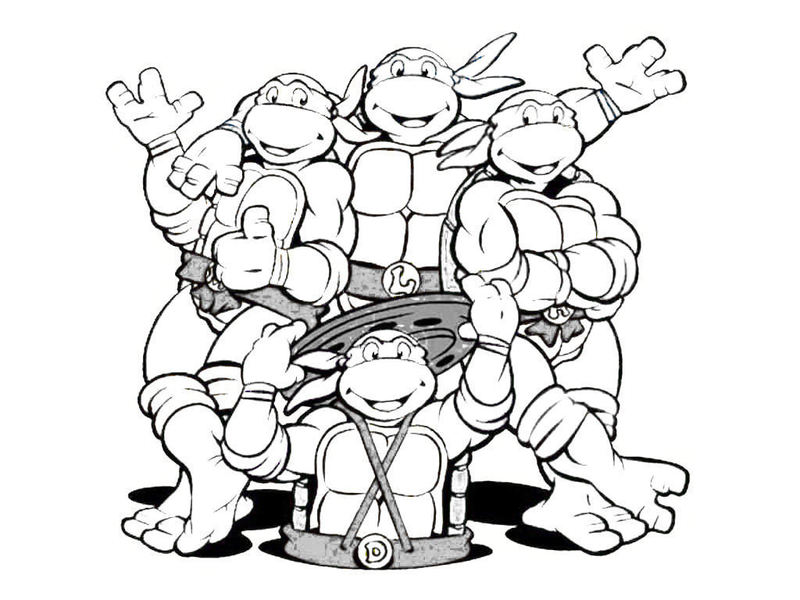 Ninja Turtles coloring pages 4