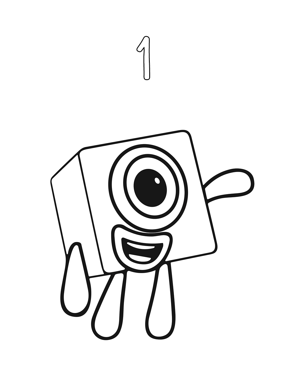 Dibujos para colorear e imprimir Numberblocks